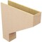 Ekena Millwork 9"W x 36"D x 36"H Thin Clemmons Rough Cedar Woodgrain TimberThane Corbel, Primed Tan CORUR09X36X36CLERCPR - alternate 5